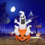 Maxbell Inflatable Ghost Pumpkin Yard with LED Lights for Party Home Holiday Outdoor