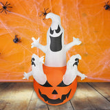 Maxbell Inflatable Ghost Pumpkin Yard with LED Lights for Party Home Holiday Outdoor