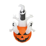 Maxbell Inflatable Ghost Pumpkin Yard with LED Lights for Party Home Holiday Outdoor