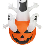 Maxbell Inflatable Ghost Pumpkin Yard with LED Lights for Party Home Holiday Outdoor