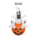 Maxbell Inflatable Ghost Pumpkin Yard with LED Lights for Party Home Holiday Outdoor