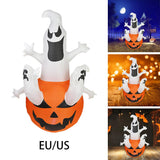 Maxbell Inflatable Ghost Pumpkin Yard with LED Lights for Party Home Holiday Outdoor