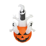 Maxbell Inflatable Ghost Pumpkin Yard with LED Lights for Party Home Holiday Outdoor