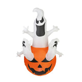 Maxbell Inflatable Ghost Pumpkin Yard with LED Lights for Party Home Holiday Outdoor