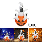 Maxbell Inflatable Ghost Pumpkin Yard with LED Lights for Party Home Holiday Outdoor