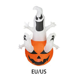 Maxbell Inflatable Ghost Pumpkin Yard with LED Lights for Party Home Holiday Outdoor