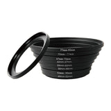 Maxbell 8 Pieces Stepping Down Rings Lens Adapter Filter Set Easy Install Durable