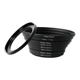 Maxbell 8 Pieces Stepping Down Rings Lens Adapter Filter Set Easy Install Durable