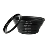 Maxbell 8 Pieces Stepping Down Rings Lens Adapter Filter Set Easy Install Durable