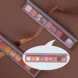 Maxbell 9 Colors Long-lasting Matte Shimmers Eyeshadow Palette Makeup Beauty Kit C