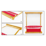 Maxbell Wooden Weaving Loom Multi-Craft Extra-Large Frame Motor Skills for Christmas