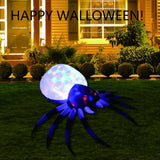 Maxbell Halloween Inflatables Blow-up Spider with Lights Indoor Outdoor Decorations American Standard