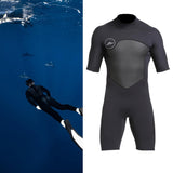 Maxbell Mens 2mm Shorty Wetsuit Diving Snorkeling Surfing Scuba Dive Suit Jumpsuit Black XXXL