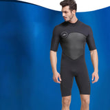 Maxbell Mens 2mm Shorty Wetsuit Diving Snorkeling Surfing Scuba Dive Suit Jumpsuit Black L
