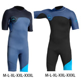 Maxbell Mens 2mm Shorty Wetsuit Diving Snorkeling Swimming Scuba Dive Suit Jumpsuit Blue and Black M