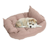 Maxbell Soft Sofa Pet Cat Dog Bed Comfortable Warm Pet Bed Sleeping Bed Cushion Bed Pink M