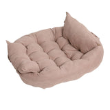 Maxbell Soft Sofa Pet Cat Dog Bed Comfortable Warm Pet Bed Sleeping Bed Cushion Bed Pink M