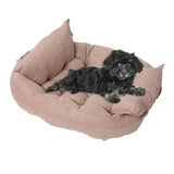 Maxbell Soft Sofa Pet Cat Dog Bed Comfortable Warm Pet Bed Sleeping Bed Cushion Bed Pink M