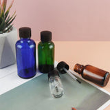 Maxbell Nail Polish Bottles 10ml Leakproof Storage Liquid with Brush Caps Brown 50ml