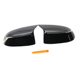 Maxbell Gloss Black Side Mirror Rearview Covers Trim Fit for BMW Replace Parts