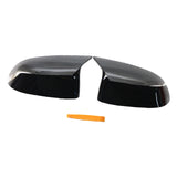 Maxbell Gloss Black Side Mirror Rearview Covers Trim Fit for BMW Replace Parts