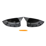 Maxbell Gloss Black Side Mirror Rearview Covers Trim Fit for BMW Replace Parts