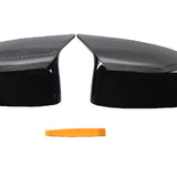 Maxbell Gloss Black Side Mirror Rearview Covers Trim Fit for BMW Replace Parts