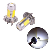 Maxbell H7 7.5W LED Fog Light Bulb 2Pcs Aluminum 10000-12000Mcd 12V DC Fit for Car