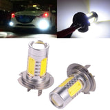 Maxbell H7 7.5W LED Fog Light Bulb 2Pcs Aluminum 10000-12000Mcd 12V DC Fit for Car