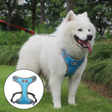 Maxbell Soft Harness Vest Pet Harness Easy Control Comfortable for Large Medium Dogs Light Blue M