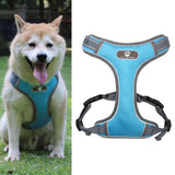 Maxbell Soft Harness Vest Pet Harness Easy Control Comfortable for Large Medium Dogs Light Blue M