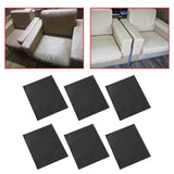 Maxbell 6PCS Leather Patch Kit Self Adhesive For Repair Couch Sofa Car Seat Handbag Black