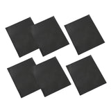 Maxbell 6PCS Leather Patch Kit Self Adhesive For Repair Couch Sofa Car Seat Handbag Black