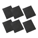 Maxbell 6PCS Leather Patch Kit Self Adhesive For Repair Couch Sofa Car Seat Handbag Black