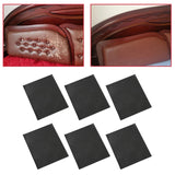 Maxbell 6PCS Leather Patch Kit Self Adhesive For Repair Couch Sofa Car Seat Handbag Black