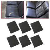 Maxbell 6PCS Leather Patch Kit Self Adhesive For Repair Couch Sofa Car Seat Handbag Black