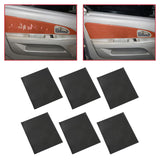 Maxbell 6PCS Leather Patch Kit Self Adhesive For Repair Couch Sofa Car Seat Handbag Black