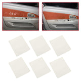 Maxbell 6PCS Leather Patch Kit Self Adhesive For Repair Couch Sofa Car Seat Handbag White