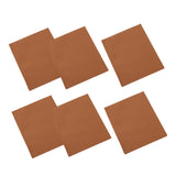 Maxbell 6PCS Leather Patch Kit Self Adhesive For Repair Couch Sofa Car Seat Handbag Brown