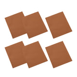 Maxbell 6PCS Leather Patch Kit Self Adhesive For Repair Couch Sofa Car Seat Handbag Brown