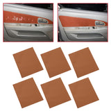 Maxbell 6PCS Leather Patch Kit Self Adhesive For Repair Couch Sofa Car Seat Handbag Brown