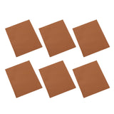 Maxbell 6PCS Leather Patch Kit Self Adhesive For Repair Couch Sofa Car Seat Handbag Brown