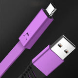 Maxbell USB Date Cable Head for Repairable Fast Charging Cord  Micro USB Purple