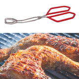 Maxbell Kitchen Tongs BBQ Grill Long Handle Serving Tong Outdoor Picnic Camping Red