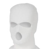 Maxbell 2/3-Hole Knitted Full Face Cover Ski Mask Winter Beanie Hat white