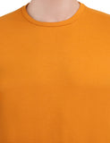 Maxbell Solid Men T Shirt Yellow