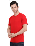 Maxbell Solid Men T Shirt Red