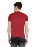 Maxbell  Solid Men Round Neck Red T Shirt