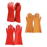 Maxbell Insulating Gloves Rubber Electrical Protection Waterproof for Man Woman 5kV