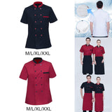 Maxbell Work Uniform Breathable Sweat Absorption Universal for Cooking Chef Waiter